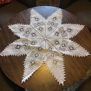 Handmade Crochet Lace Table Doily